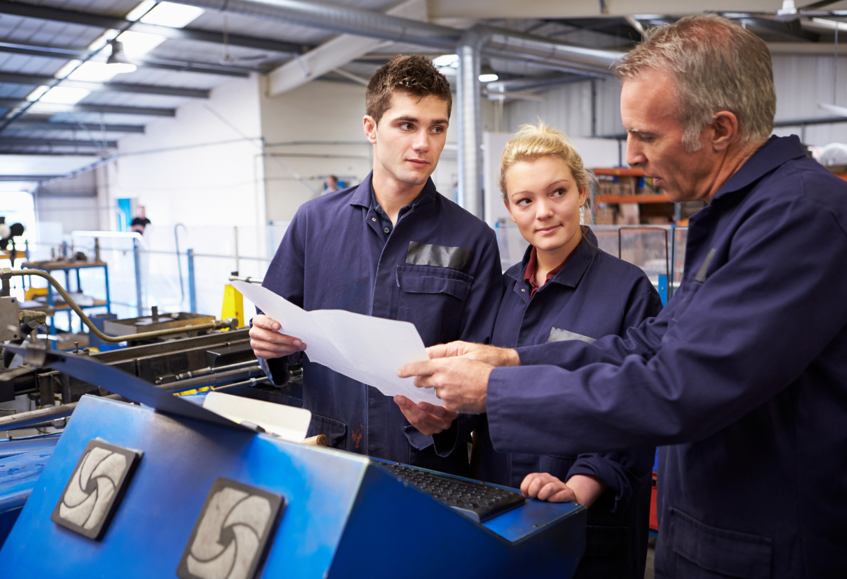 Automotive Apprentices at Work